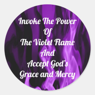 Invoke The Violet Flame  Classic Round Sticker