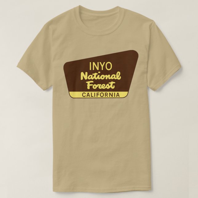 INYO NATIONAL FOREST CALIFORNIA YOSEMITE DEATH VAL T-Shirt (Design Front)