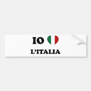 Io Amo Italia Bumper Sticker