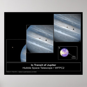 Io Jupiter Transit Hubble Telescope Photo Poster