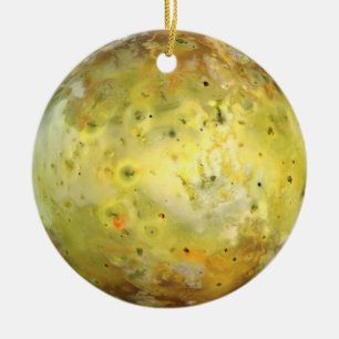 Io (Moon of Jupiter) Ceramic Tree Decoration