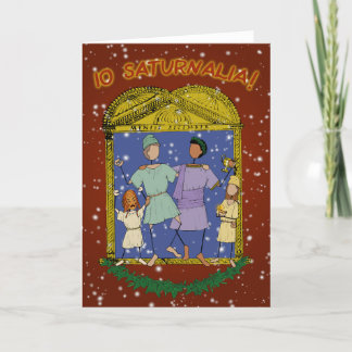 Io Saturnalia! Folded Announcement Card