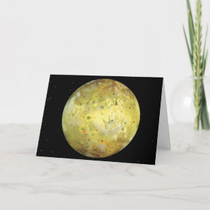 Io Volcanic Moon of Jupiter Card