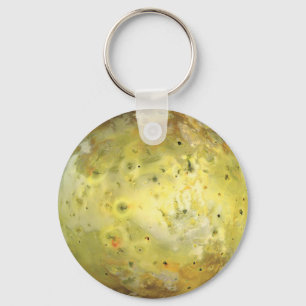 Io Volcanic Moon of Jupiter Key Ring