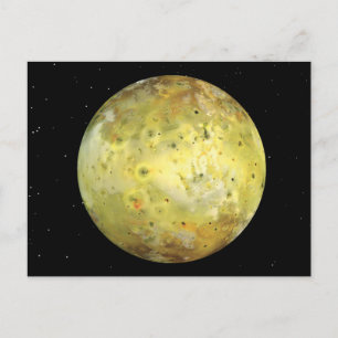 Io Volcanic Moon of Jupiter Postcard