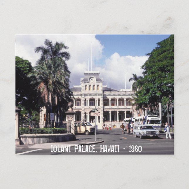 Iolani Palace Hawaii Postcard (Front)