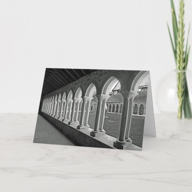 Iona Abbey Arches Greeting Card (Front)