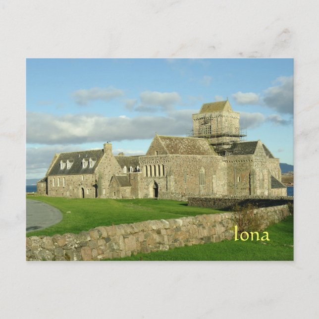 Iona Abbey Scotland Postcard (Front)