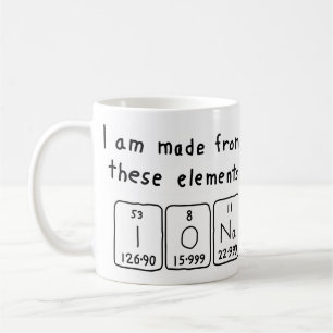 Iona periodic table name mug