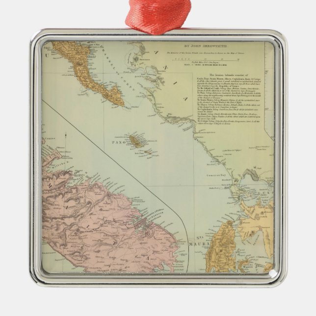 Ionian Islands, Malta Metal Tree Decoration (Front)