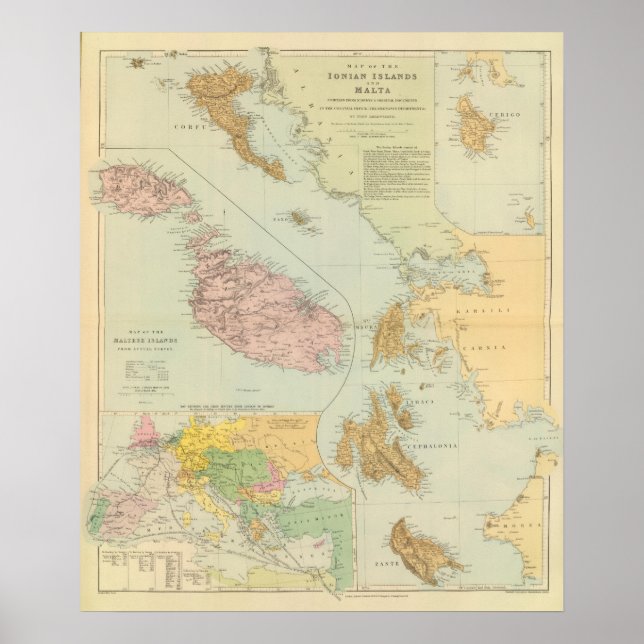 Ionian Islands, Malta Poster (Front)