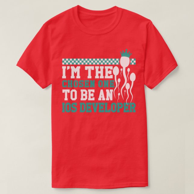 ios developer winner sperm funny T-Shirt (Design Front)