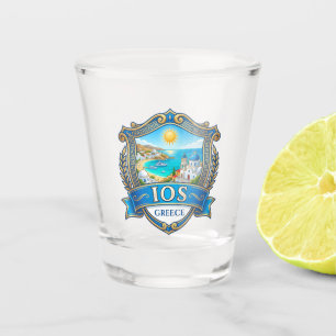 Ios Island Greece Shot Glass