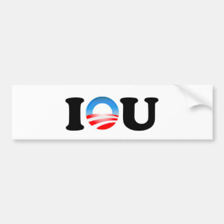 IOU BUMPER STICKER