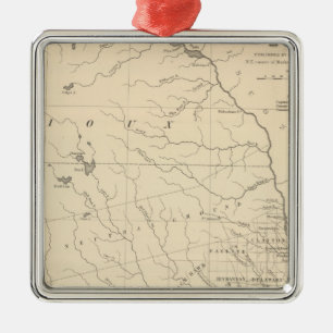 Iowa 2 metal tree decoration