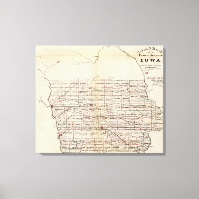 Iowa 3 canvas print (Front)
