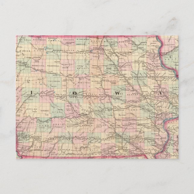 Iowa 3 postcard (Front)