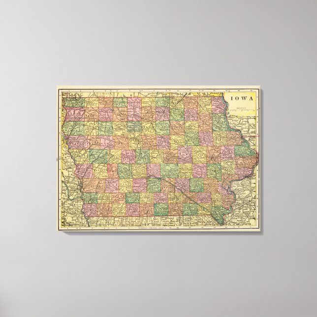 Iowa 4 canvas print (Front)