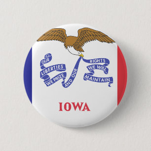IOWA 6 CM ROUND BADGE