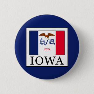 Iowa 6 Cm Round Badge
