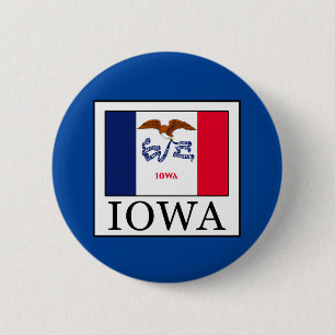 Iowa 6 Cm Round Badge