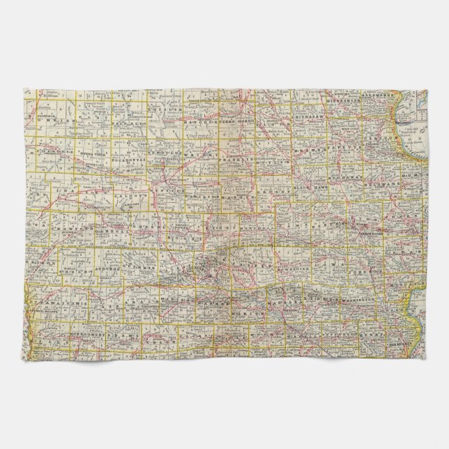 Iowa 6 tea towel (Horizontal)