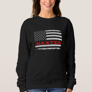 Iowa American Flag Baxter Usa Patriotic Souvenir Sweatshirt