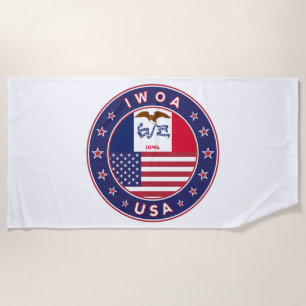 Iowa Beach Towel