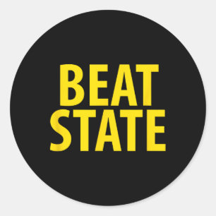 Iowa Beat State House Divided State Of Ia  Classic Round Sticker