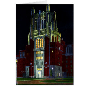 Iowa City Iowa Hospital Tower at Night