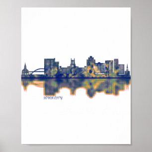 Iowa City Skyline Poster