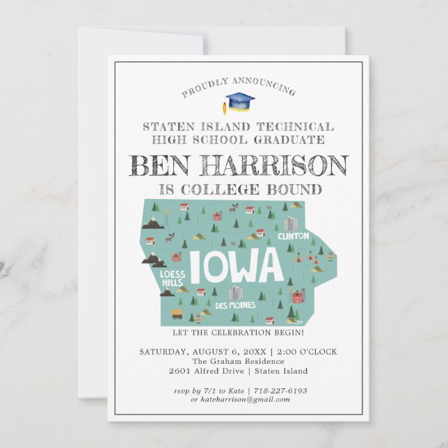 Iowa | College Bound Graduation Party (Front)