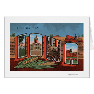 Iowa (Cornfields & Corn) - Large Letter Scenes
