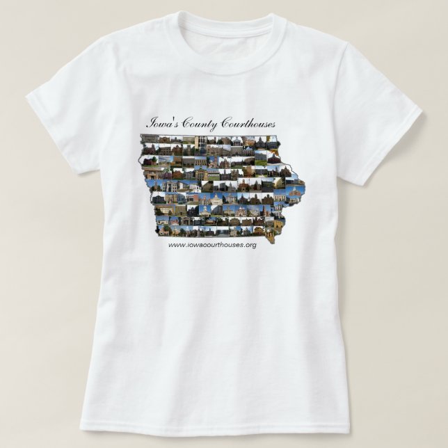Iowa Courthouses Project T-Shirt (Design Front)