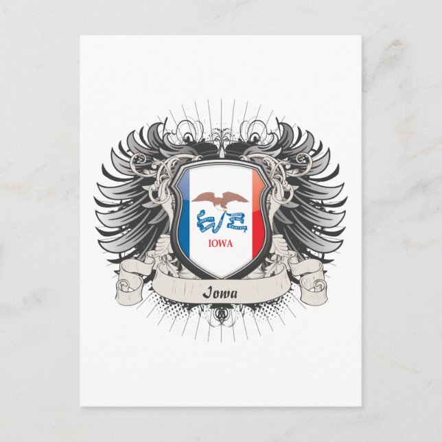 Iowa Crest Postcard (Front)