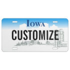 Iowa Custom License Plate