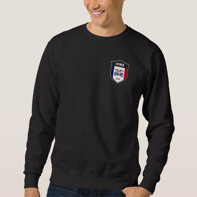 Iowa Emblem Flag Sweatshirt (Front)