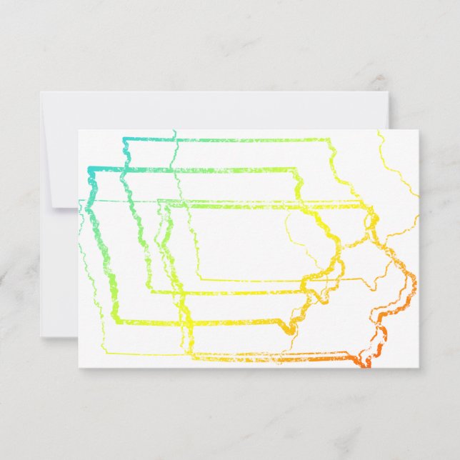 iowa fade blur invitation (Front)