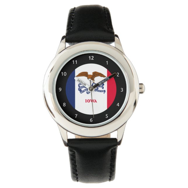 Iowa flag, American state flag Watch (Front)
