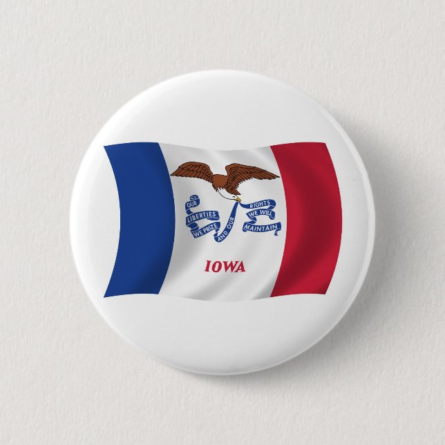 Iowa Flag Button (Front)