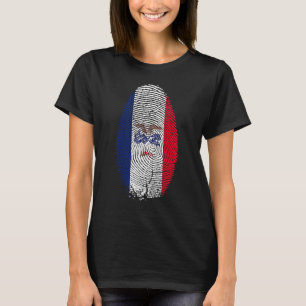 Iowa Flag Fingerprint It Is In My Dna For Iowegian T-Shirt