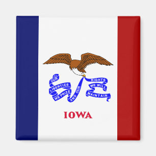 Iowa flag magnet