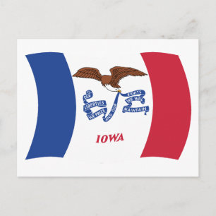 Iowa Flag Postcard