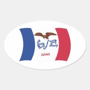 Iowa Flag Sticker