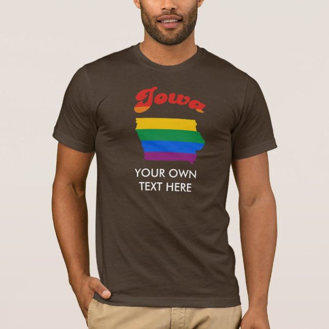 IOWA GAY PRIDE T-Shirt (Front)