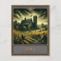 Iowa | Gothic Art Postcard