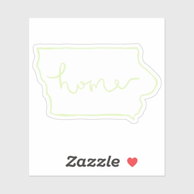 Iowa "Home" Sticker (Sheet)