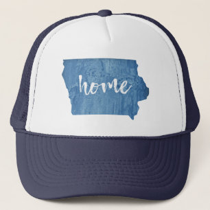 Iowa Home Wood Grain Trucker Hat
