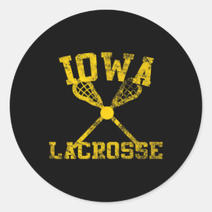 Iowa Lacrosse Classic Round Sticker