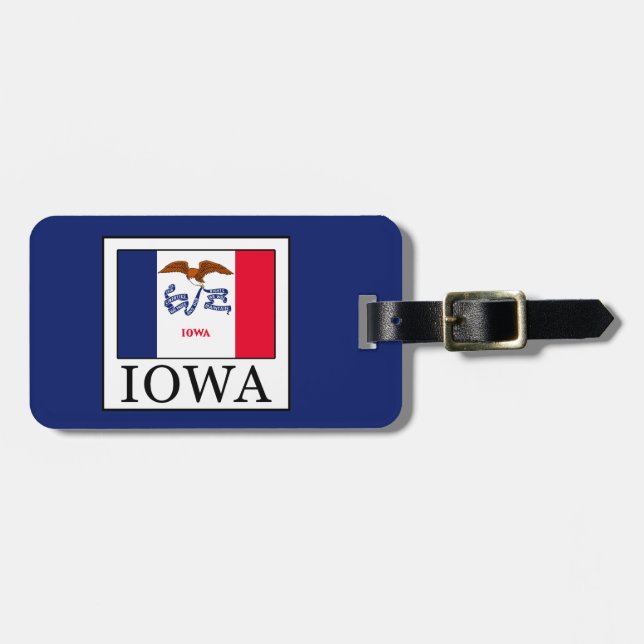 Iowa Luggage Tag (Front Horizontal)